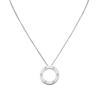 [Azure Tears]LOVE LARGE CIRCULAR PENDANT NECKLACE