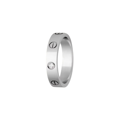 [Azure Tears]LOVE 4MM 1 DIAMOND RING