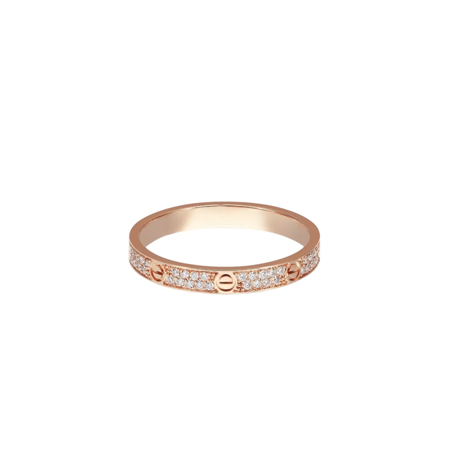 [Azure Tears]LOVE 2.6MM PAVÉ DIAMOND RING