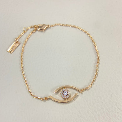 [Azure Tears]LUCKY EYE PAVÉ-SET DIAMOND BRACELET