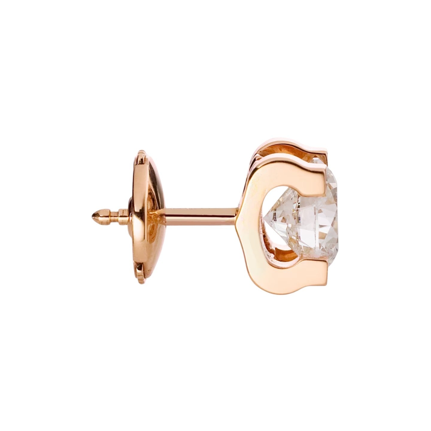 [Azure Tears]C DE DIAMOND STUD EARRINGS