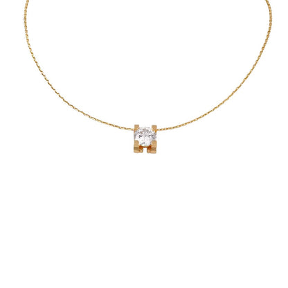 [Azure Tears]C DE PENDANT DIAMOND NECKLACE