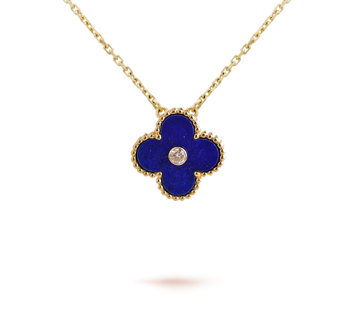 [Azure Tears]LIMITED EDITION CHRISTMAS CLOVER FLOWER NECKLACE - 15MM ANNUAL COLLECTIBLE PENDANT