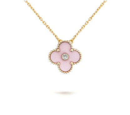 [Azure Tears]LIMITED EDITION CHRISTMAS CLOVER FLOWER NECKLACE - 15MM ANNUAL COLLECTIBLE PENDANT