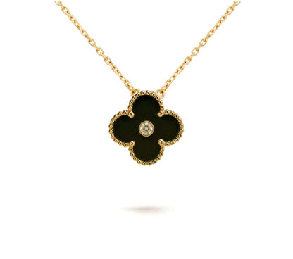 [Azure Tears]LIMITED EDITION CHRISTMAS CLOVER FLOWER NECKLACE - 15MM ANNUAL COLLECTIBLE PENDANT