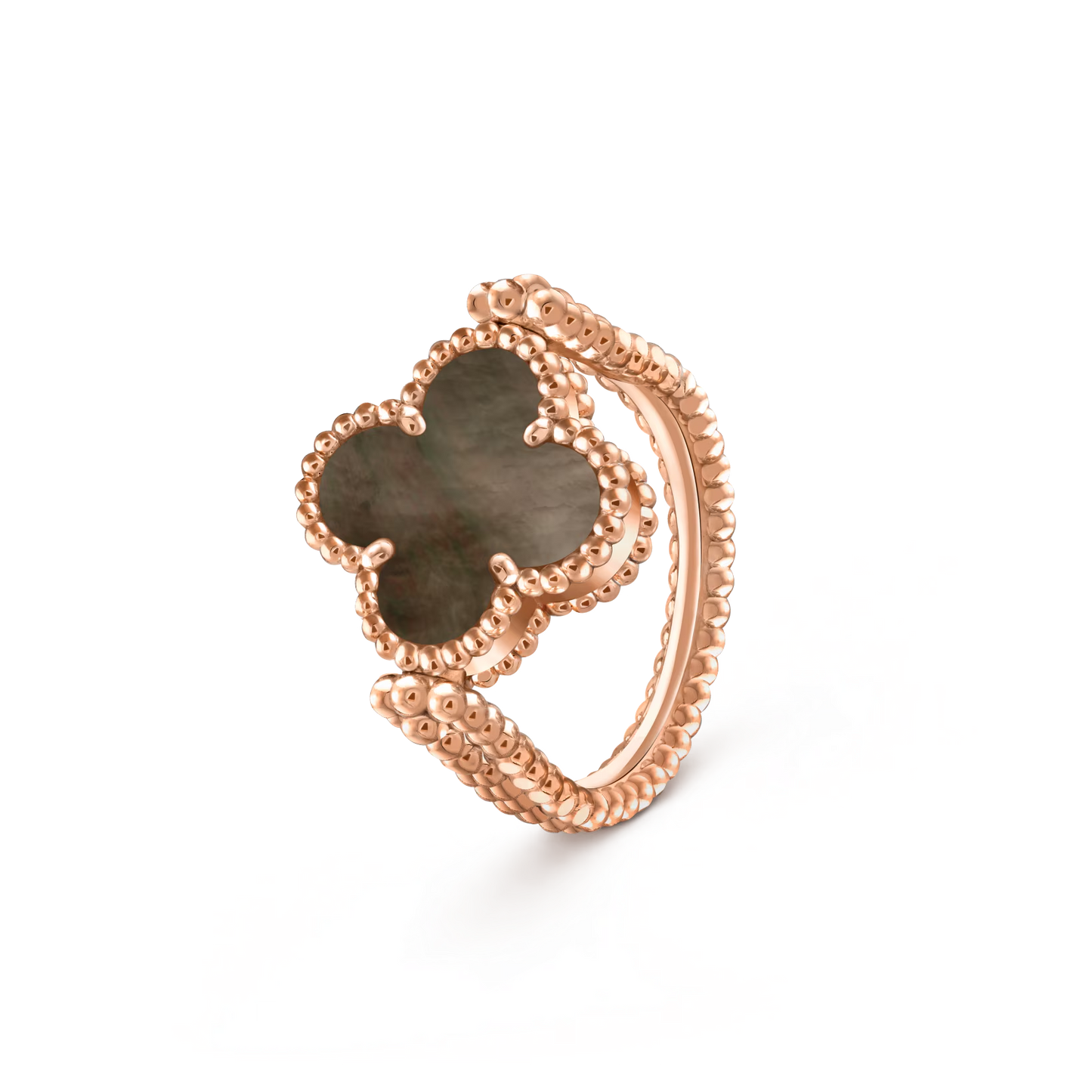 [Azure Tears]LUCKY CLOVER ROSE GOLD REVERSIBLE RING