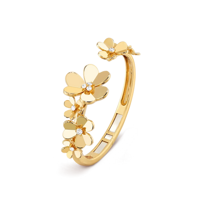 [Azure Tears]LUMINOUS BLOSSOM OPEN BANGLE
