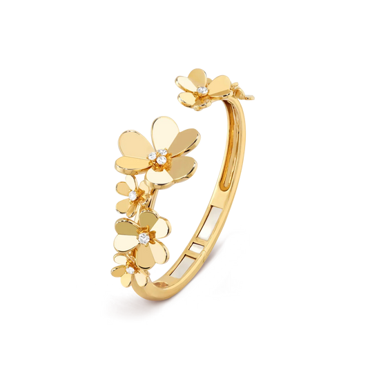 [Azure Tears]LUMINOUS BLOSSOM OPEN BANGLE