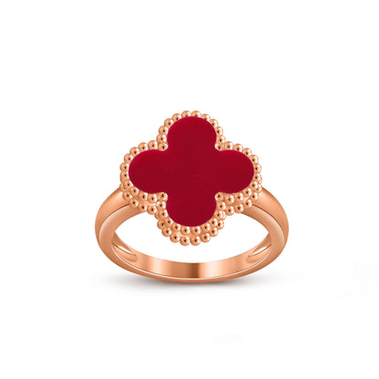 [Azure Tears]LUCKY CLOVER VINTAGE ROSE GOLD RING COLLECTION