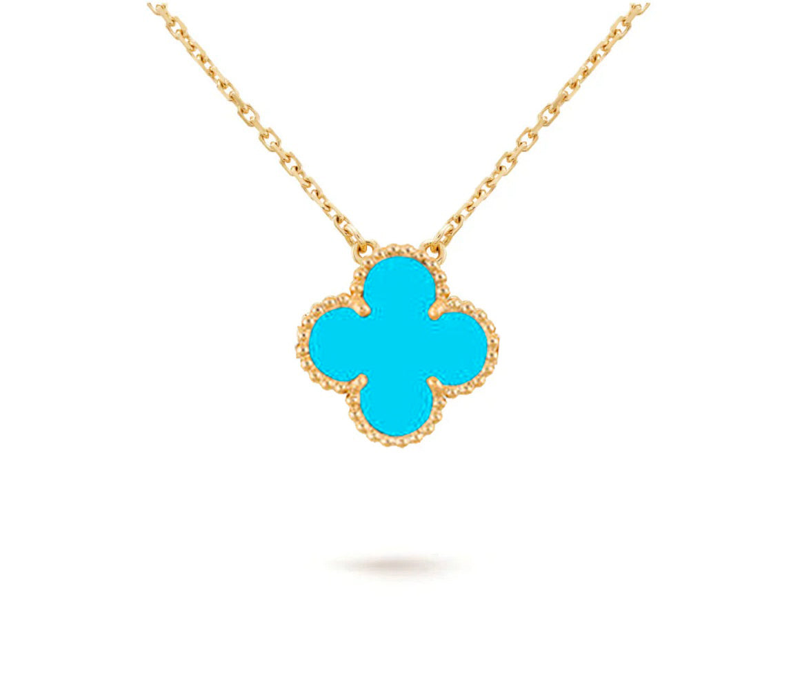 [Azure Tears]15MM CLOVER FLOWER PENDANT NECKLACE COLLECTION