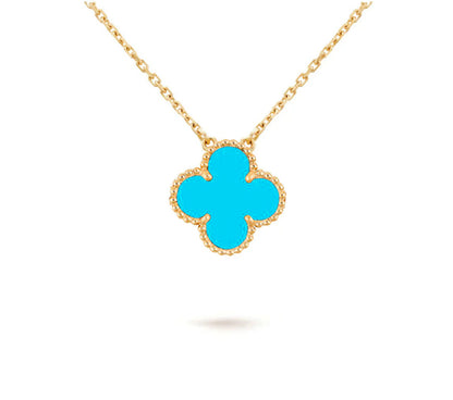 [Azure Tears]15MM CLOVER FLOWER PENDANT NECKLACE COLLECTION