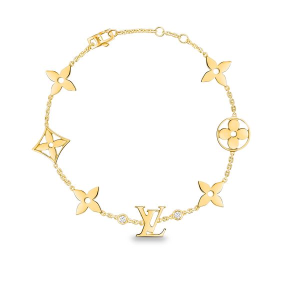 [Azure Tears]STAR AND SUN 7 MOTIFS GOLD BRACELET