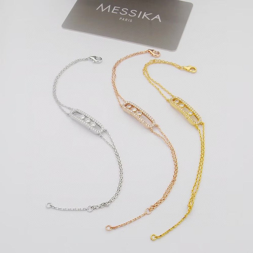 [Azure Tears]MOVE CLASSIQUE PAVÉ DIAMOND BRACELET