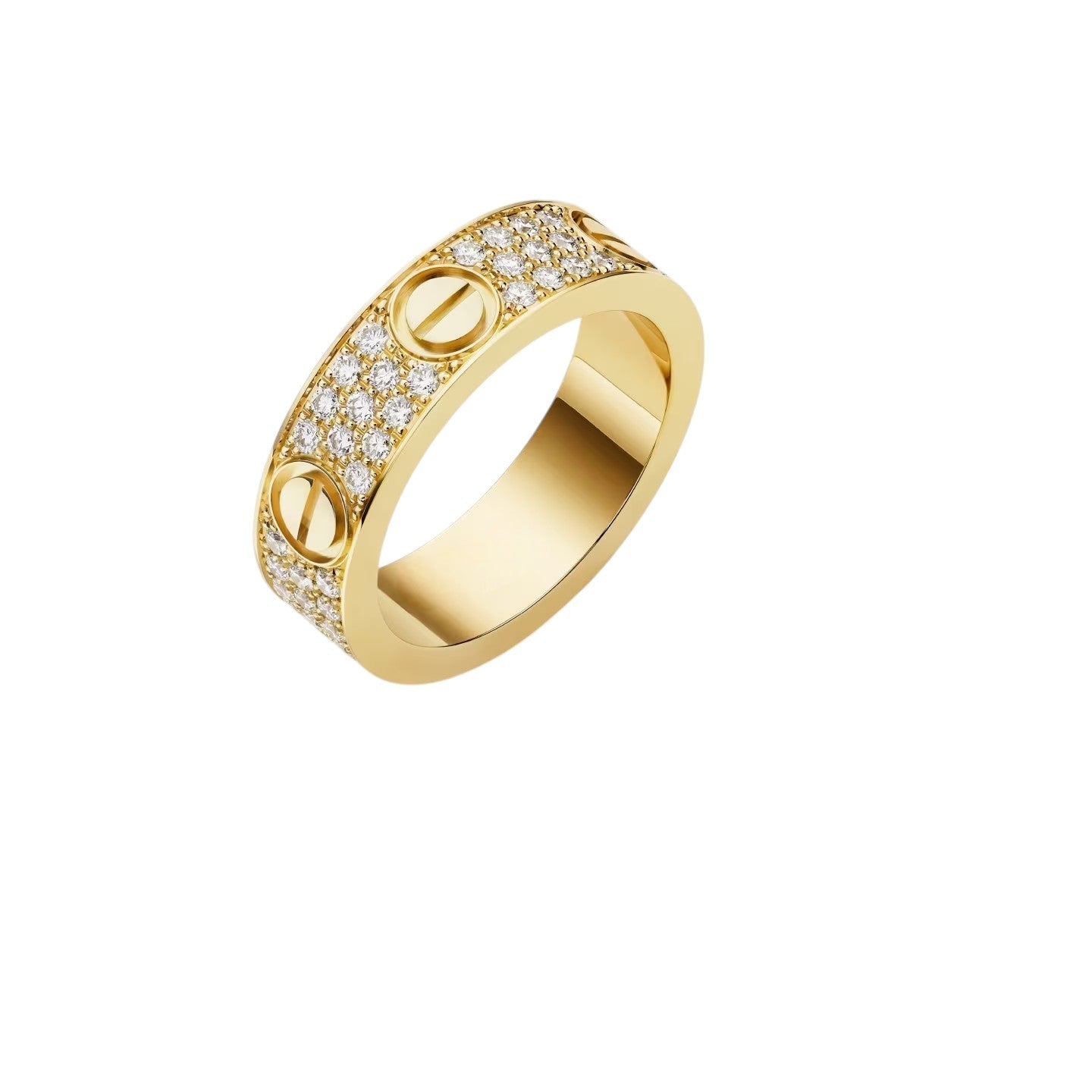 [Azure Tears]LOVE 5.5MM FULL-PAVÉ DIAMOND RING