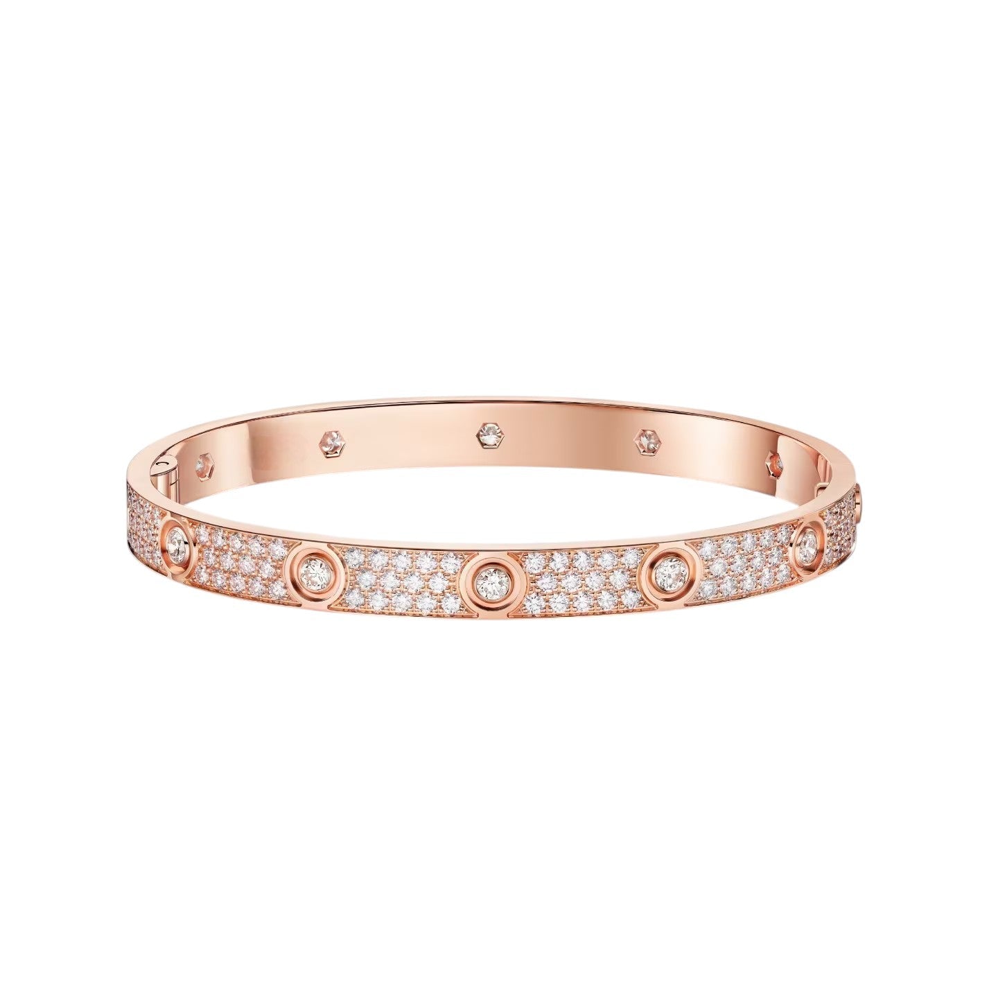 [Azure Tears]CLASSIC 6.1MM LOVE BANGLE - 10-DIAMOND FULL PAVÉ
