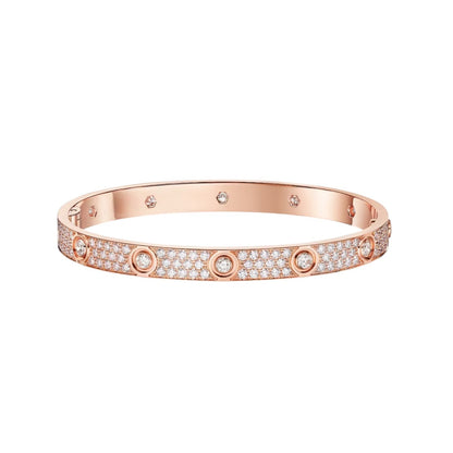[Azure Tears]CLASSIC 6.1MM LOVE BANGLE - 10-DIAMOND FULL PAVÉ