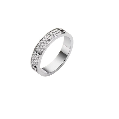 [Azure Tears]LOVE 4MM PAVÉ DIAMOND RING