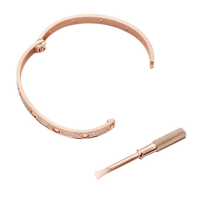 [Azure Tears]CLASSIC 6.1MM LOVE BANGLE - 10-DIAMOND FULL PAVÉ