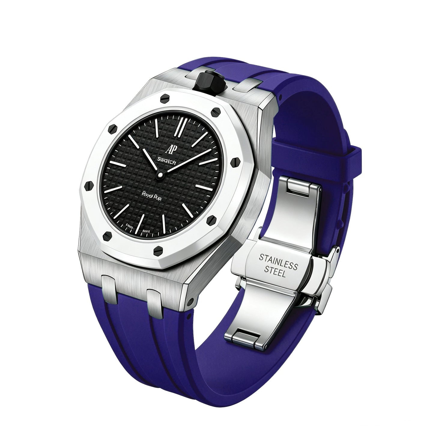 [Azure Tears]Royal Oak Pop Exclusive Steel Case & Silicone Strap With Cradle