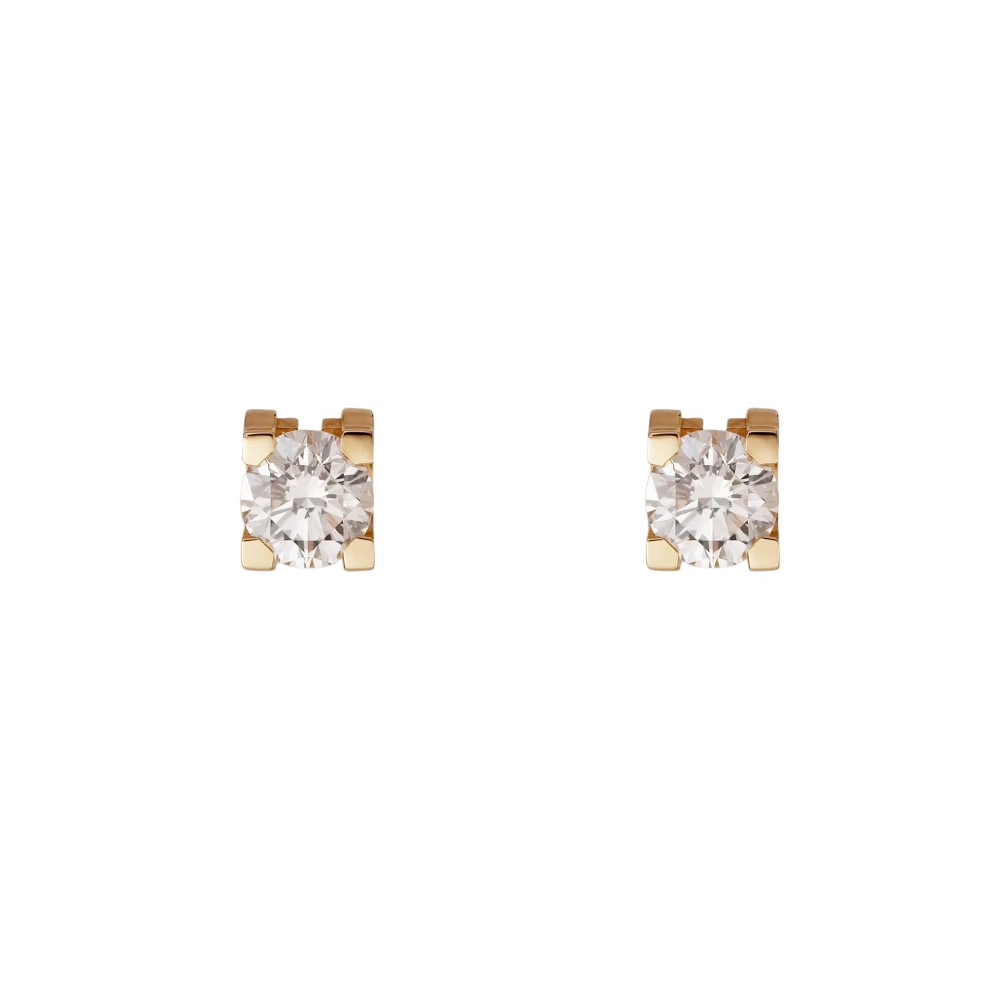 [Azure Tears]C DE DIAMOND STUD EARRINGS