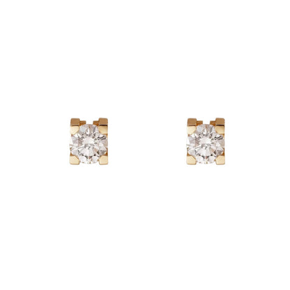 [Azure Tears]C DE DIAMOND STUD EARRINGS