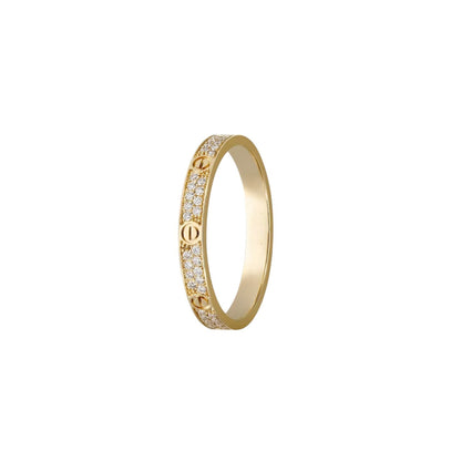 [Azure Tears]LOVE 2.6MM PAVÉ DIAMOND RING