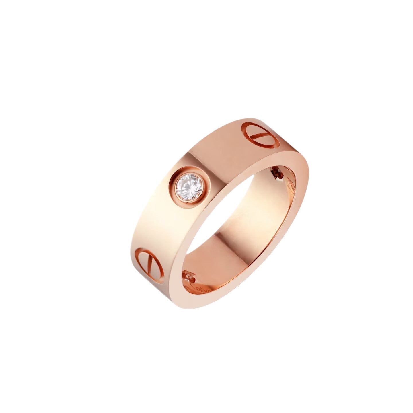 [Azure Tears]LOVE 5.5MM 3 DIAMONDS RING