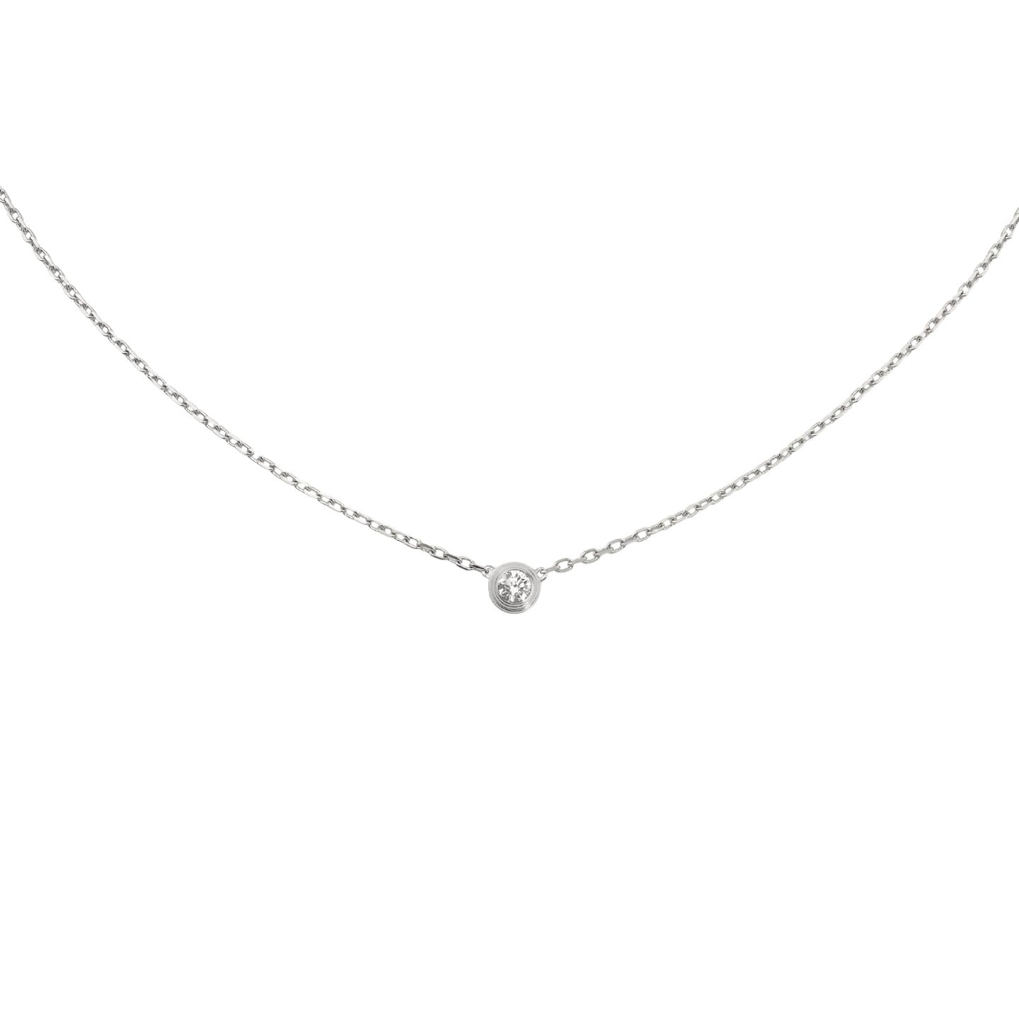 [Azure Tears]LOVE SCREW PENDANT SINGLE DIAMOND NECKLACE