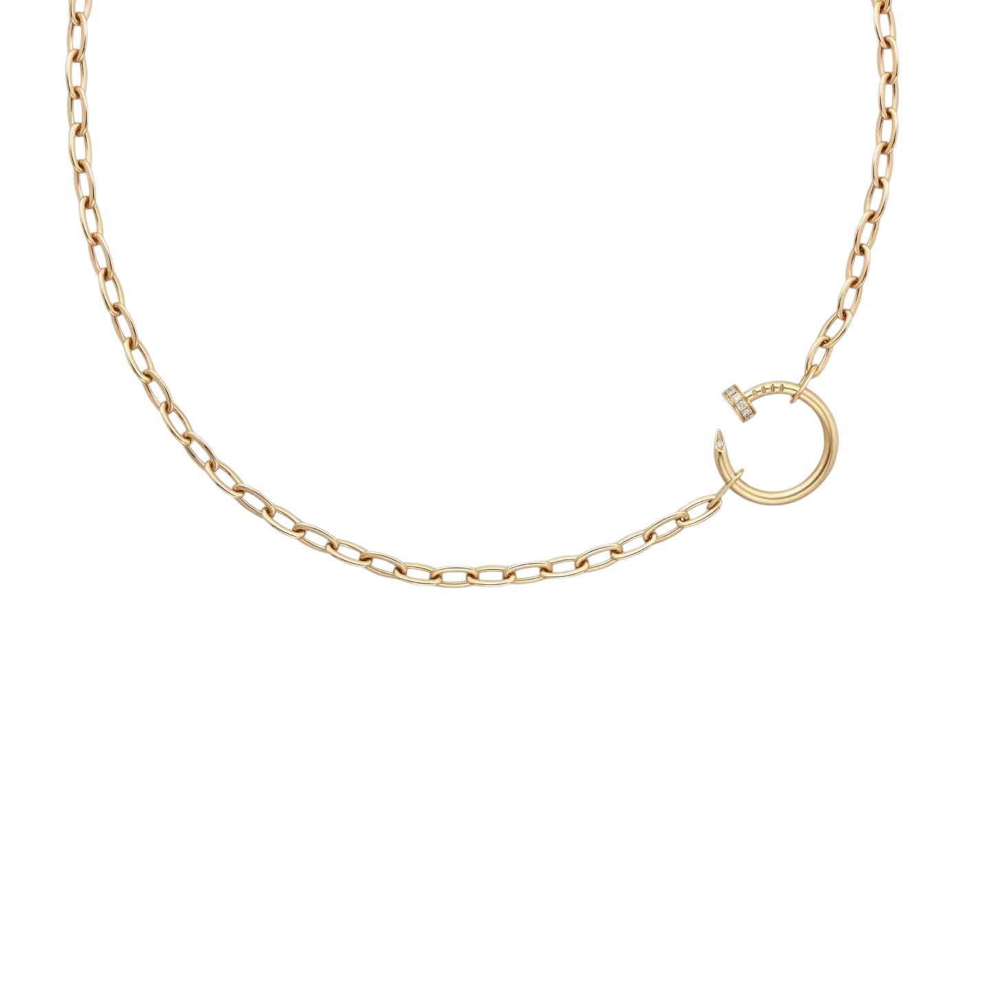 [Azure Tears]CLOU DIAMOND NAIL PENDANT NECKLACE