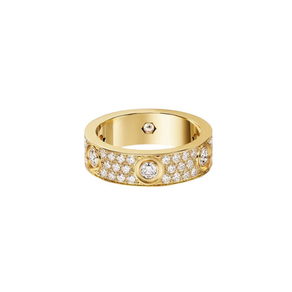 [Azure Tears]LOVE 5.5MM FULL-PAVÉ 6-DIAMOND RING