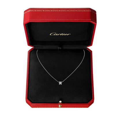 [Azure Tears]C DE PENDANT DIAMOND NECKLACE