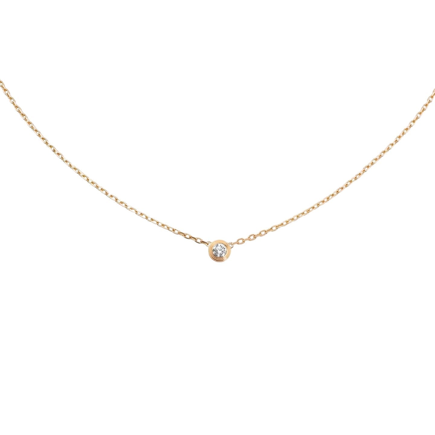[Azure Tears]LOVE SCREW PENDANT SINGLE DIAMOND NECKLACE