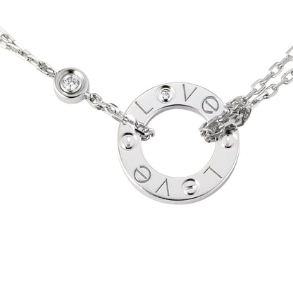 [Azure Tears]LOVE CIRCULAR PENDANT 2-DIAMOND NECKLACE