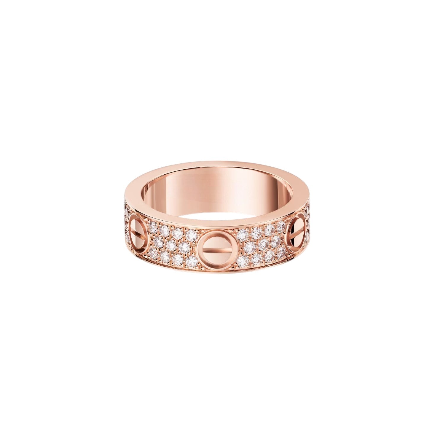 [Azure Tears]LOVE 5.5MM FULL-PAVÉ DIAMOND RING