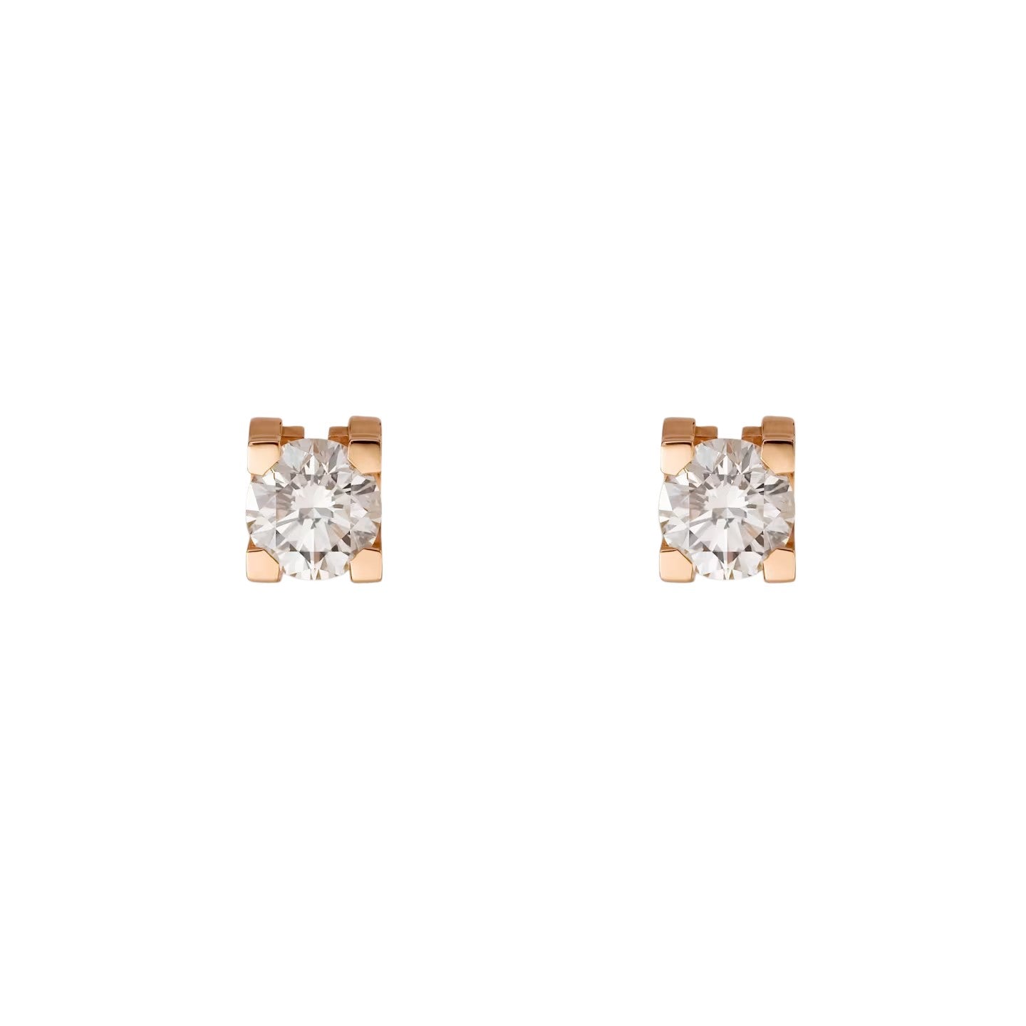 [Azure Tears]C DE DIAMOND STUD EARRINGS
