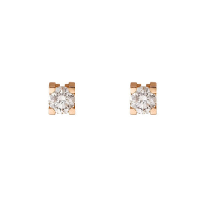 [Azure Tears]C DE DIAMOND STUD EARRINGS