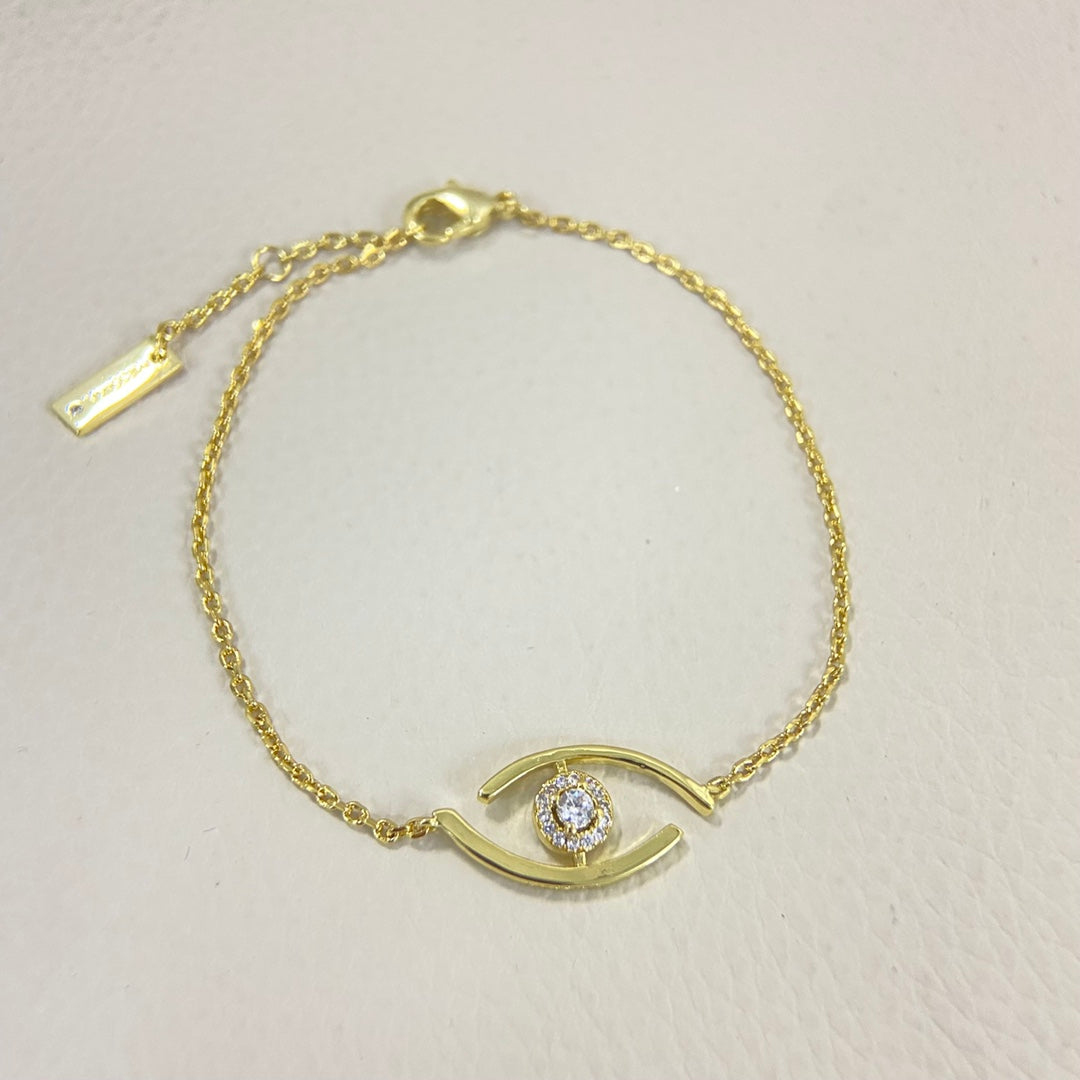 [Azure Tears]LUCKY EYE PAVÉ-SET DIAMOND BRACELET