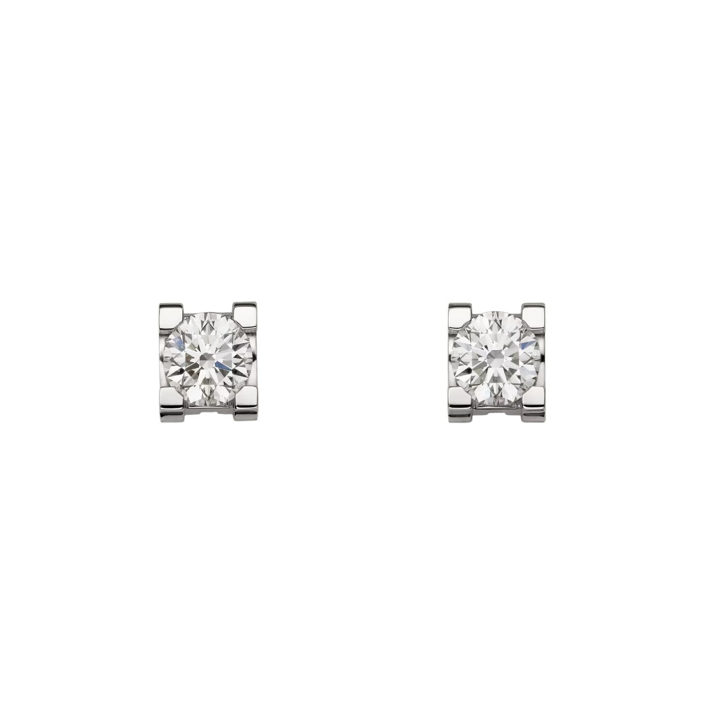 [Azure Tears]C DE DIAMOND STUD EARRINGS