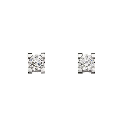 [Azure Tears]C DE DIAMOND STUD EARRINGS