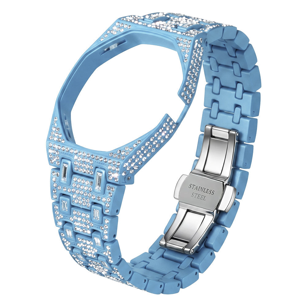[Azure Tears]Royal Oak Pop Exclusive Bioceramic Case & Bioceramic Strap Full Diamond
