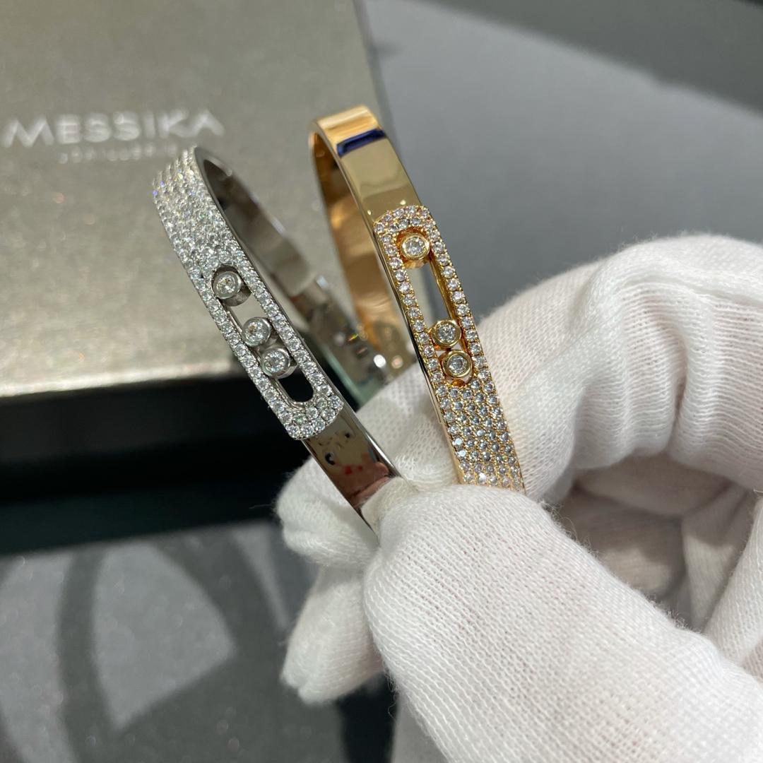 [Azure Tears]MOVE NOA PAVÉ DIAMOND BANGLE BRACELET