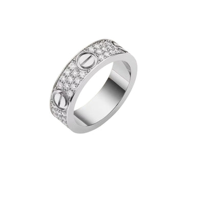 [Azure Tears]LOVE 5.5MM FULL-PAVÉ DIAMOND RING