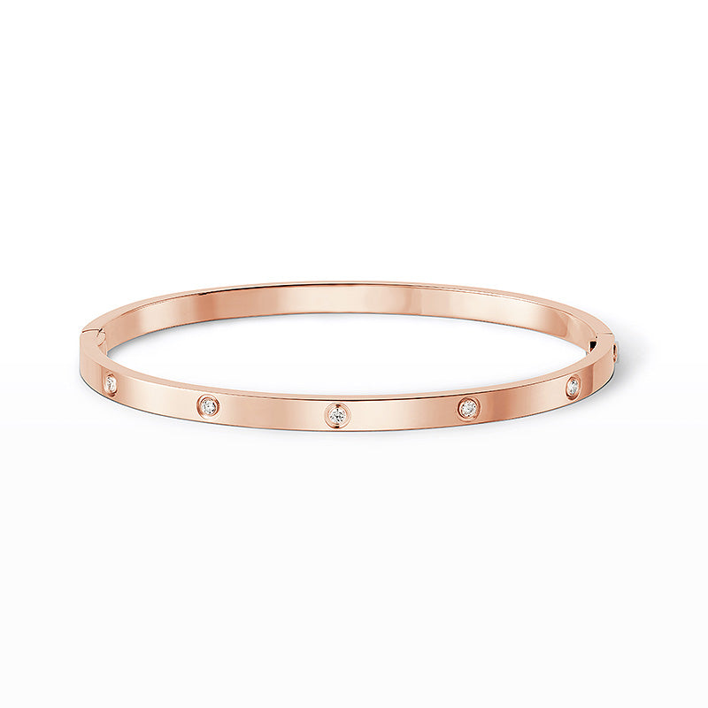 [Azure Tears]LOVE 3.65MM SMALL MODEL BANGLE - 10-DIAMOND