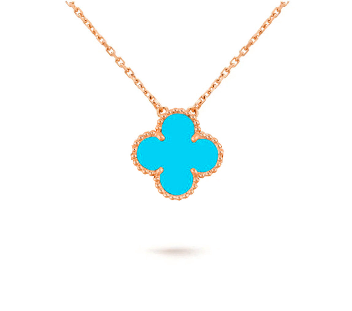[Azure Tears]15MM CLOVER FLOWER PENDANT NECKLACE COLLECTION