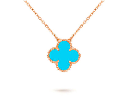 [Azure Tears]15MM CLOVER FLOWER PENDANT NECKLACE COLLECTION