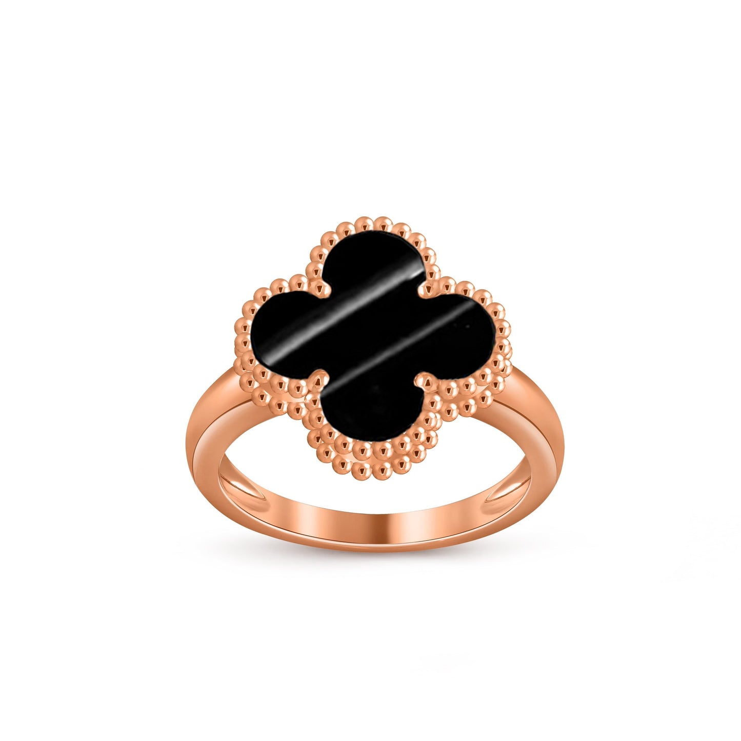 [Azure Tears]LUCKY CLOVER VINTAGE ROSE GOLD RING COLLECTION
