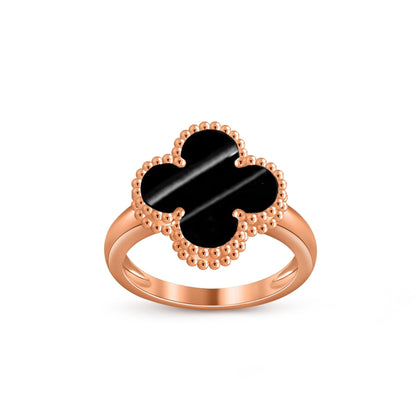 [Azure Tears]LUCKY CLOVER VINTAGE ROSE GOLD RING COLLECTION