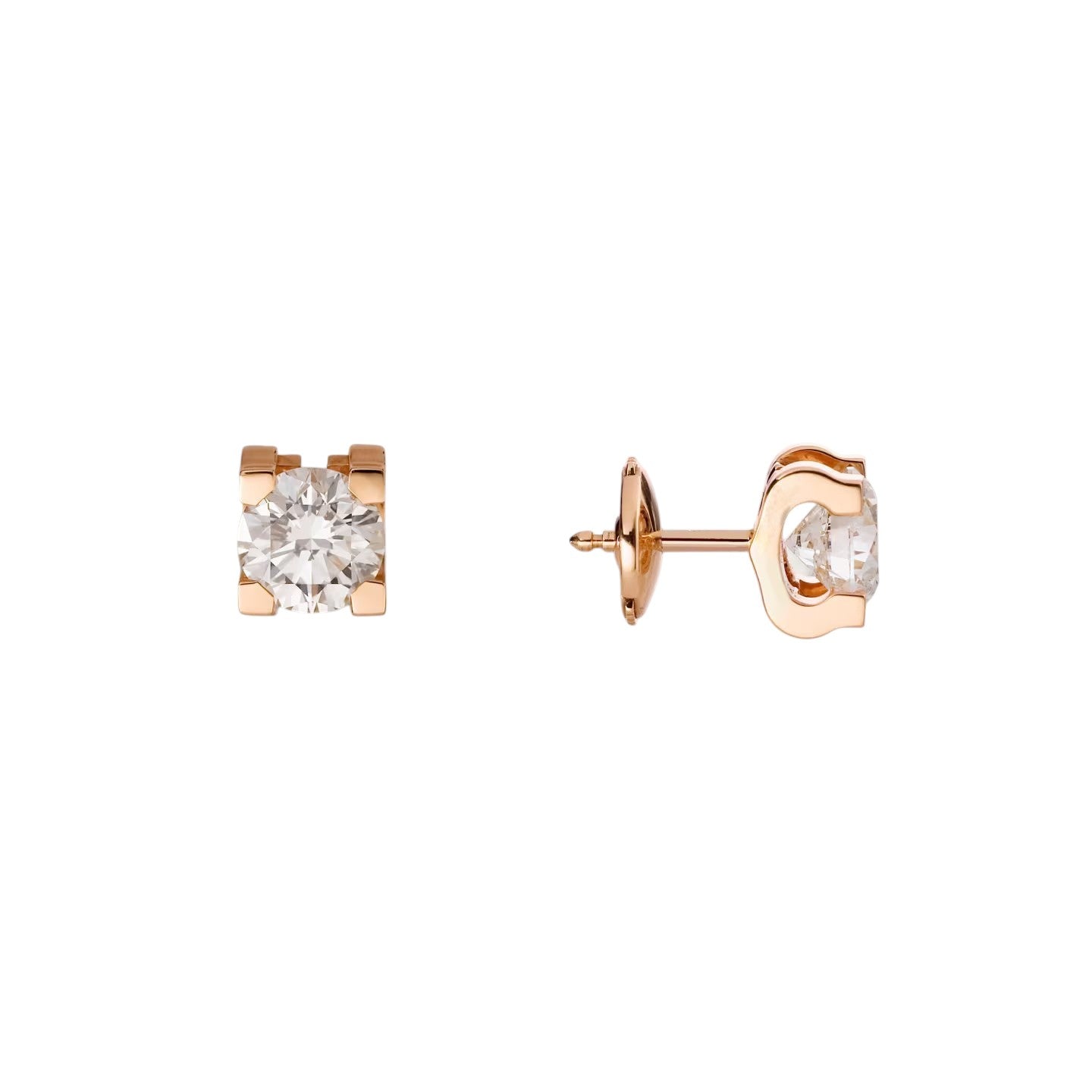 [Azure Tears]C DE DIAMOND STUD EARRINGS