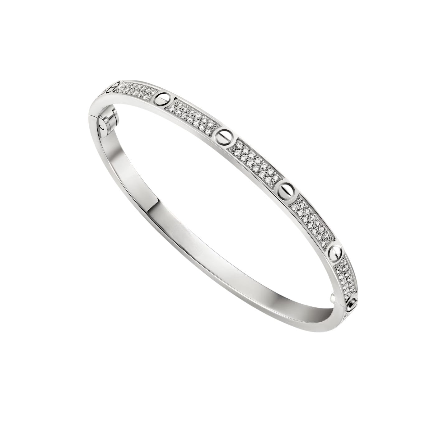 [Azure Tears]CLASSIC 3.65MM LOVE FULL PAVE BANGLE