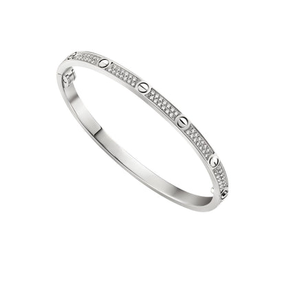 [Azure Tears]CLASSIC 3.65MM LOVE FULL PAVE BANGLE